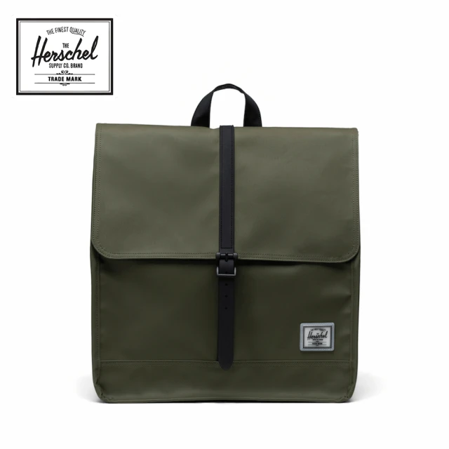 HerschelHerschel 官方直營 後背包 13吋筆電包 書包 磁扣 防潑水 14L City Mid 綠