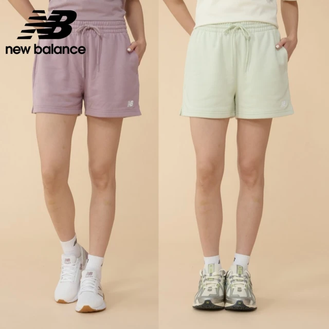 NEW BALANCE NB 棉質短褲_女性_藕紫/果綠色_WS41500ICW_WS41500NUM(美版 版型偏大)