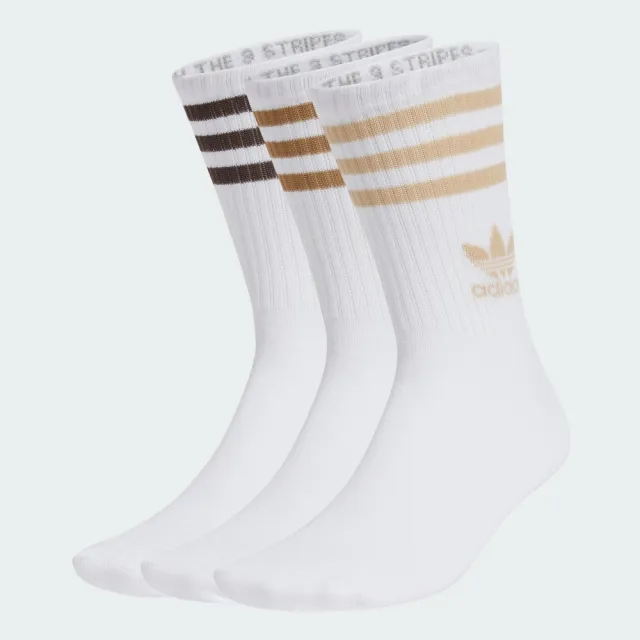 【adidas 愛迪達】中筒襪 3 雙入 男/女 - Originals IX7513