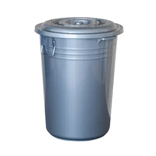 【KEYWAY】聯府銀采儲水桶附蓋66L-1入萬能桶垃圾桶N66