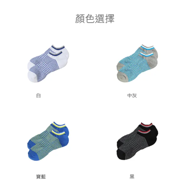 【Waken】精梳棉毛巾厚底條紋船型運動襪(3倍厚毛巾襪子/裸襪/氣墊襪/足弓襪/男襪女襪/台灣製)