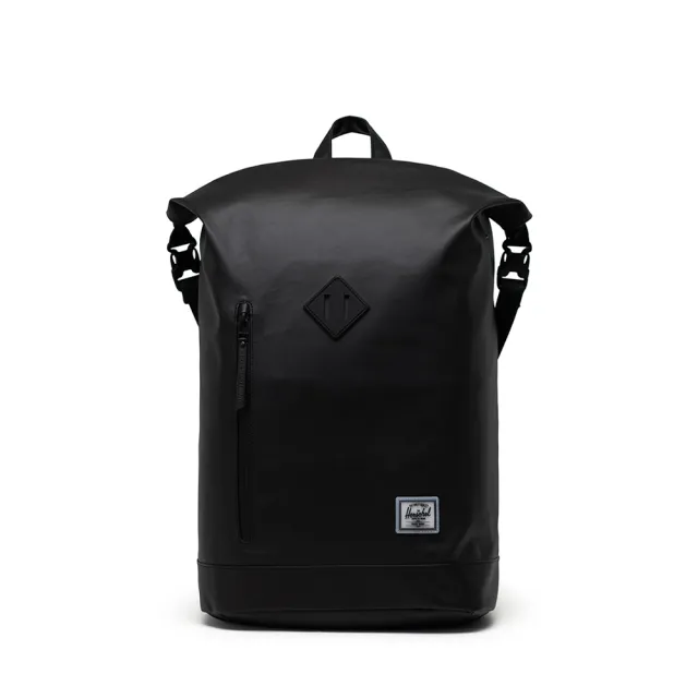 【Herschel】官方直營 15吋筆電包 Roll Top 23L 捲頂後背 防潑水後背包(防水包 黑)