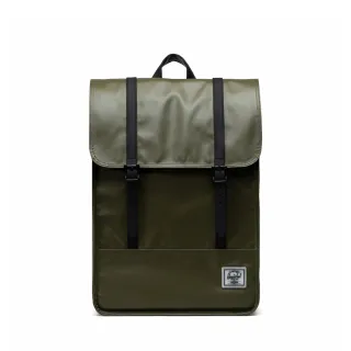 【Herschel】官方直營 後背包 15吋筆電包 書包 拉鍊 防潑水 17.5L Survey II 綠(10