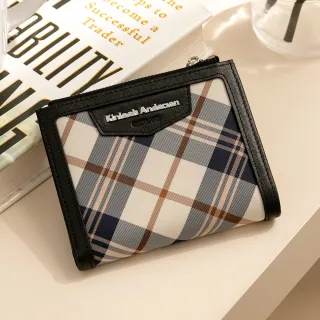 【金安德森】Marian 壓扣短夾(經典黑)