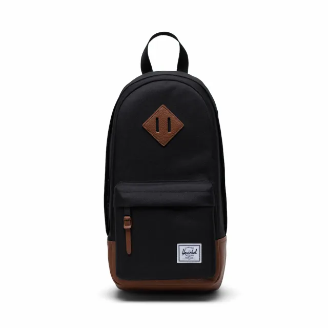 【Herschel】官方直營 HERITAGE 8L 胸背 單肩包 斜背包(黑)