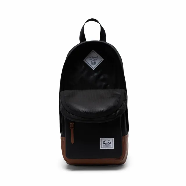 【Herschel】官方直營 HERITAGE 8L 胸背 單肩包 斜背包(黑)