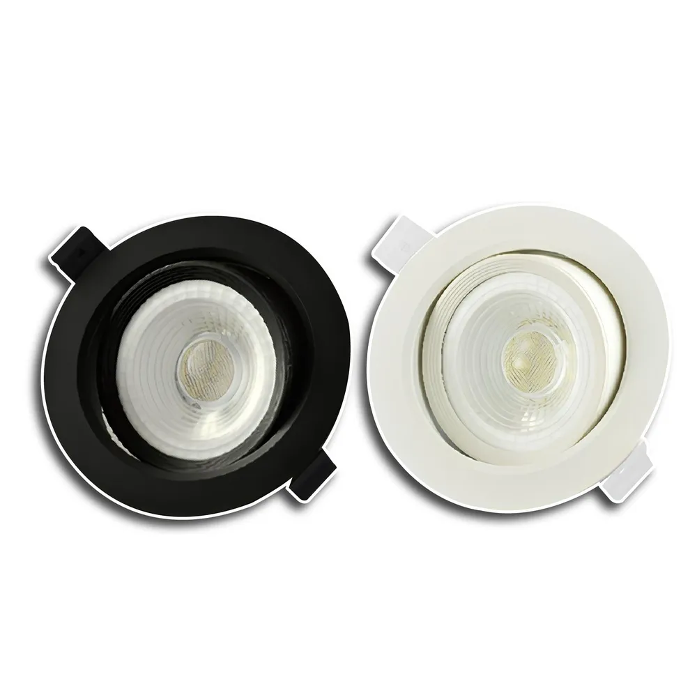 【HappyBright 樂亮】6入組 9W LED投射崁燈 9cm嵌入孔 LED崁燈(白光/中性光/黃光)