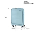 【AMERICAN TOURISTER 美國旅行者】25吋FRONTEC前開式可擴充抗菌PC防盜拉鍊避震煞車輪行李箱(多色可選)