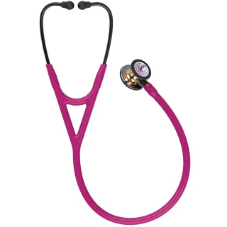 【3M】Littmann 心臟科第四代 6241 冰莓紅管/高光炫彩聽頭/煙燻黑金屬杆(聽診器權威 全球醫界好評與肯定)