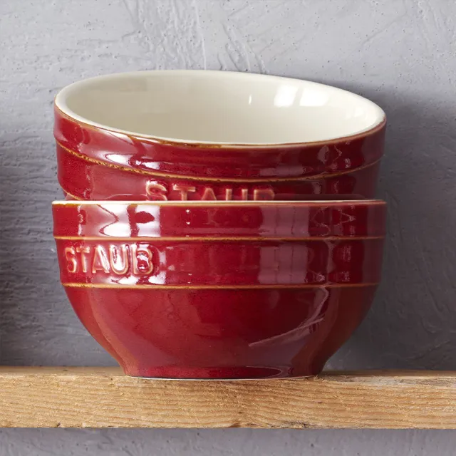 【法國Staub】圓形陶瓷餐碗14cm-古銅色/0.7L(德國雙人牌集團官方直營)