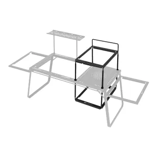 【山趣 Shine Trip】黑霧IGT露營桌 層架套裝 A440-Q00(露營桌 黑霧桌 配件 露營 逐露天下)