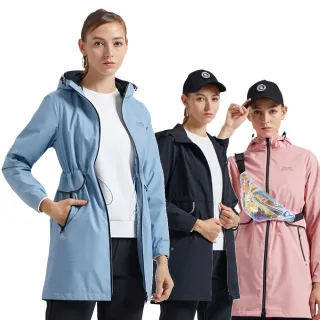 【TECTOP 探拓戶外】精品出清！女款12135340長版風衣外套(防風/擋雨/防曬三合一. 時尚長版設計)