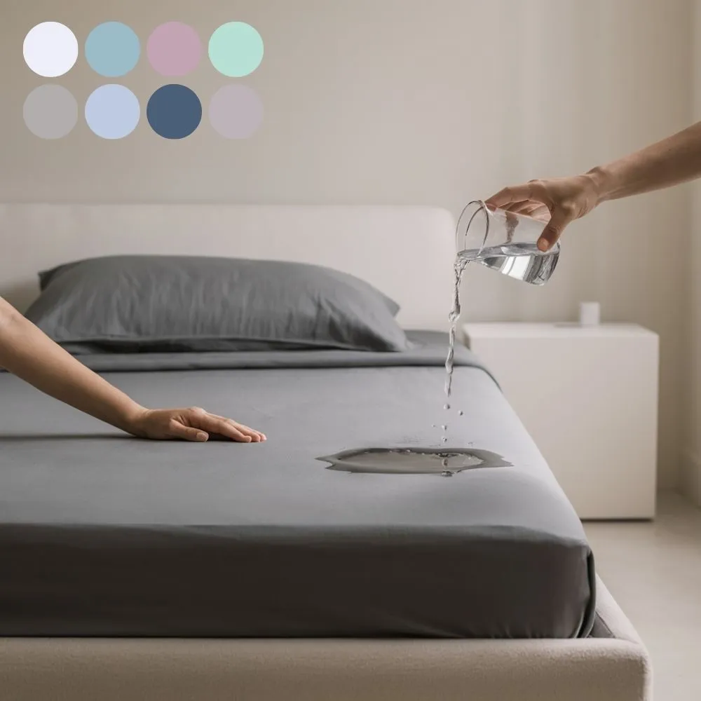 【寢安家居 買一送一】台灣製護理級100%抗菌防蹣防水保潔墊床包(單人/雙人/加大/床單/床罩/床墊 多款任選)