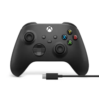 【Microsoft 微軟】XBOX 原廠無線控制器+USB-C 纜線(磨砂黑)