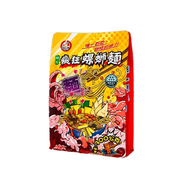 一碗好麵 柳州 瘋狂螺螄麵 300g(精選緞帶麵 刀削麵口感)