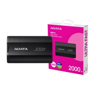 【ADATA 威剛】SD810 4000GB 外接式固態硬碟SSD(黑色 / SD810-4000G-CBK)