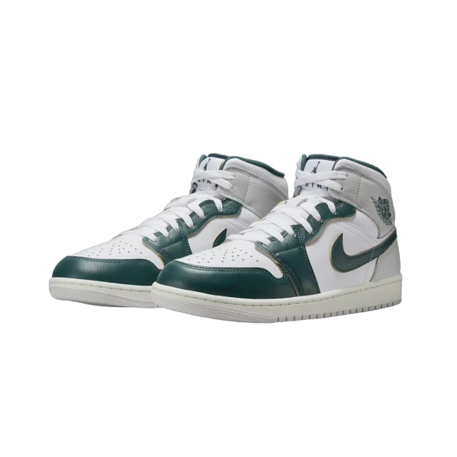 NIKE 耐吉 Air Jordan 1 Mid SE Oxidized Green 灰綠 FQ7720-103(AJ1 中筒 男鞋 休閒鞋)