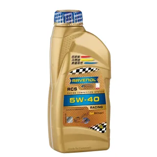 【RAVENOL 日耳曼】RCS SAE 5W-40 全合成酯類競技機油(4入組)