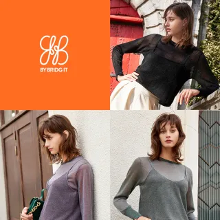 斷碼福利BYBRIDG:IT星熠針織衣+背心(U)