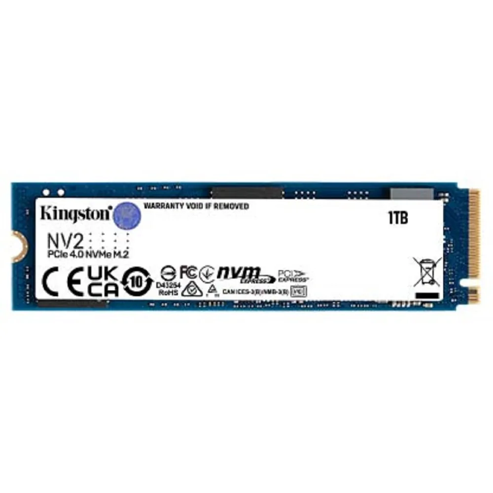 【Kingston 金士頓】搭ARCTIC 散熱膏 ★ NV2 1TB PCIe 4.0 ssd固態硬碟(讀3500M/寫2100M)