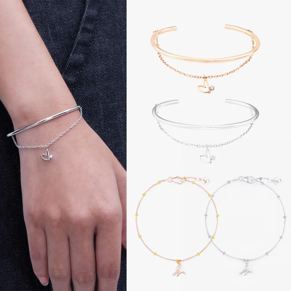 agnes b.】bijoux Color Chain系列純銀手鍊(多款) - momo購物網