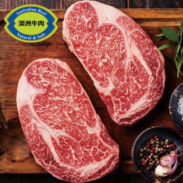 【勝崎生鮮】澳洲日本種M9+極厚切和牛牛排6片組(300g±10%/片)