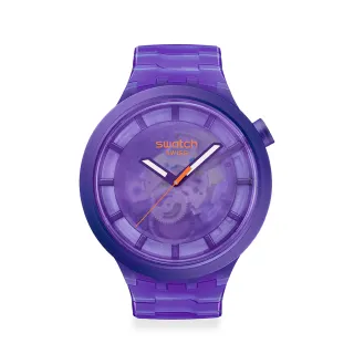 【SWATCH】BIG BOLD 系列手錶 PURPLE JOY 紫色 男錶 女錶 手錶 瑞士錶 錶(47mm)