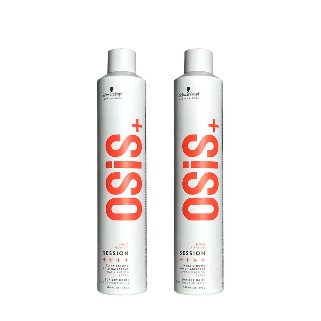 【Schwarzkopf 施華蔻】買1送1 OSIS+ 黑炫風/黑旋風3號定型霧500ml(航空版)