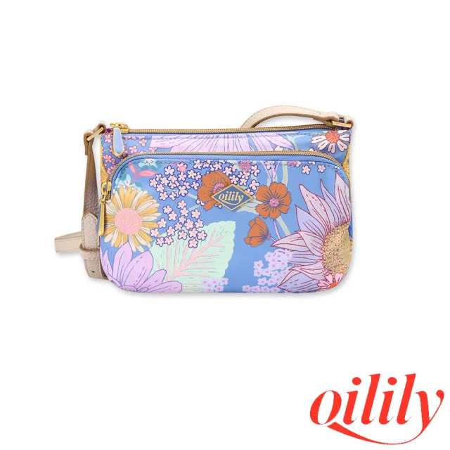【Oilily】雙11 荷蘭品牌 Lucia 肩背包(藍色)