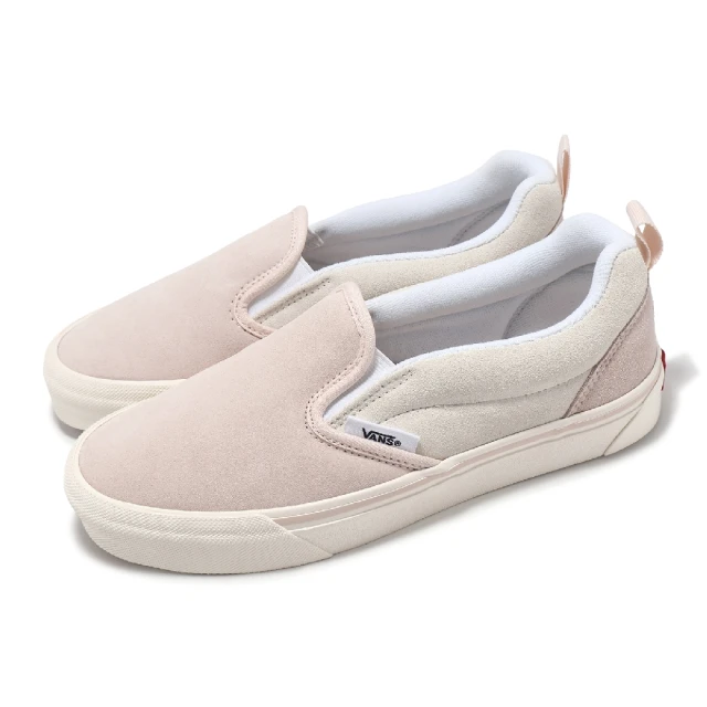 VANS 休閒鞋 Knu Slip 男鞋 女鞋 粉 灰 毛巾布 低筒 麂皮 懶人鞋(VN0009QDPNK)