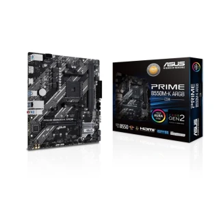 ASUS 華碩 M+U組合★PRIME B550M-K ARGB-CSM主機板+AMD Ryzen R5-7600 CPU