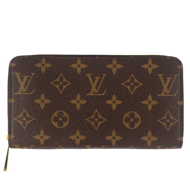 Louis Vuitton 路易威登 Monogram LV花紋拉鍊長夾(M42616/12卡)