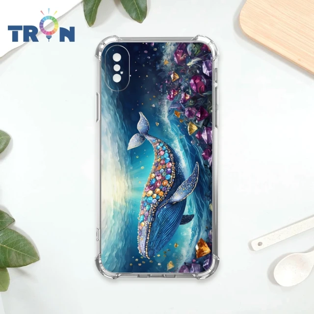 TRON IPhone X/XS/XR/XS MAX 大海土豪鯨魚系列 四角防摔殼 手機殼