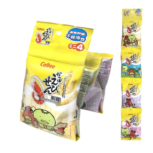 【Calbee 卡樂比】蝦條-和風醬汁口味(箱出56gX20入)(餅乾/零食)