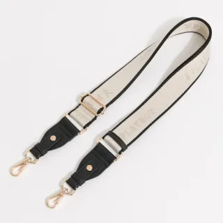 【PLAYBOY】Logo織帶背帶 PLAYBOY織帶背帶系列(米色)