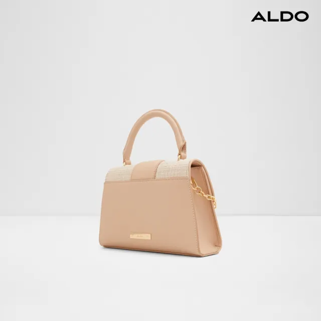 【ALDO】MALLILA-獨特梯形設計斜跨手提包(淺粉紅色)