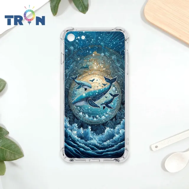 【TRON】IPhone 7/8 PLUS/7/8/SE2 大海土豪鯨魚系列 四角防摔殼 軟殼 手機殼