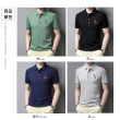 【Billgo】馬術刺繡短袖POLO衫｜透氣棉質男款上衣 比爾購服飾 L-4XL 四色(質感、親膚、百搭)