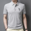 【Billgo】馬術刺繡短袖POLO衫｜透氣棉質男款上衣 比爾購服飾 L-4XL 四色(質感、親膚、百搭)