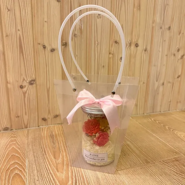【A-ONE 匯旺】擴香花罐 蓪草花 畢業永生花瓶 黃金球花束 手作玫瑰花 乾燥花 索拉花瓶