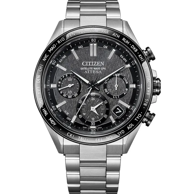 【CITIZEN 星辰】GENTS系列 GPS 衛星對時 光動能鈦金屬手錶44.6mm(CC4058-67X)