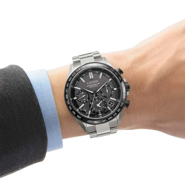 【CITIZEN 星辰】GENTS系列 GPS 衛星對時 光動能鈦金屬手錶44.6mm(CC4058-67X)