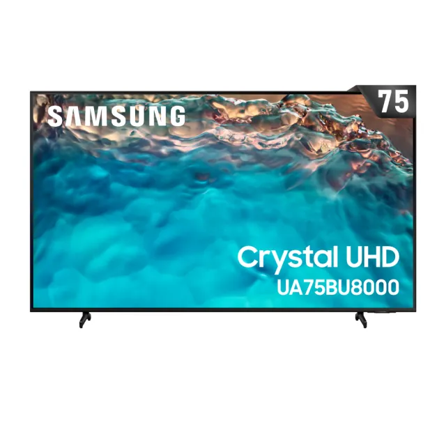 【SAMSUNG 三星】福利品 75型4K HDR智慧連網電視(UA75BU8000WXZW)