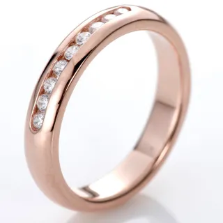 【DOLLY】0.20克拉  輕珠寶18K玫瑰金鑽石戒指