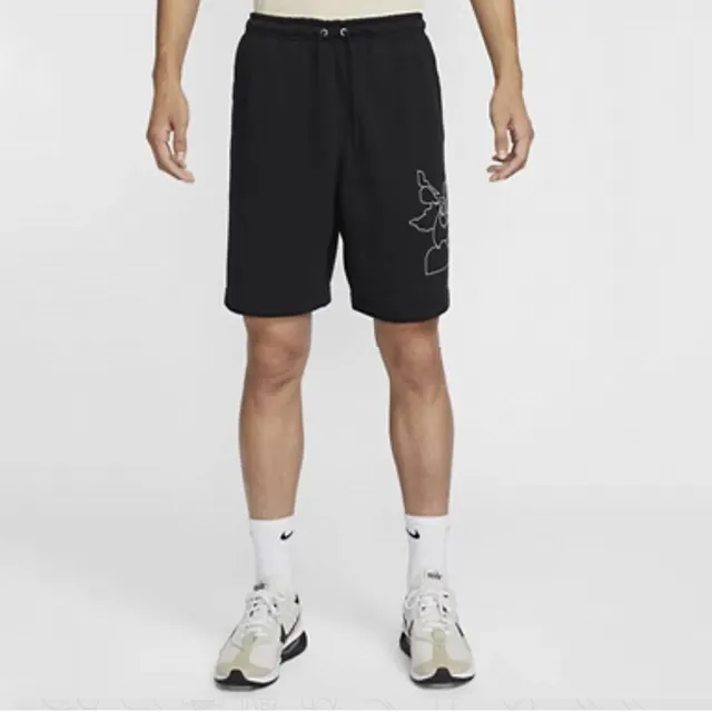 【NIKE 耐吉】短褲 男款 運動褲 AS M NK CLUB FT SHORT BOLT 黑 FZ0819-010