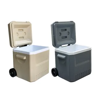 【妙管家】伸縮拉桿式拖輪保冷冰桶18L HKI-018(戶外露營野餐發泡保冷箱 釣魚冰箱 烤肉冰桶)