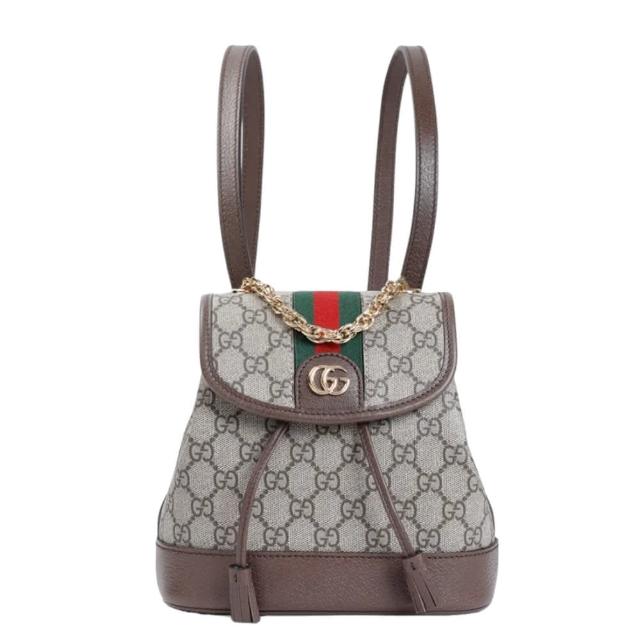 【GUCCI 古馳】Ophidia Mini 迷你 後背包 米色 烏木色 795221