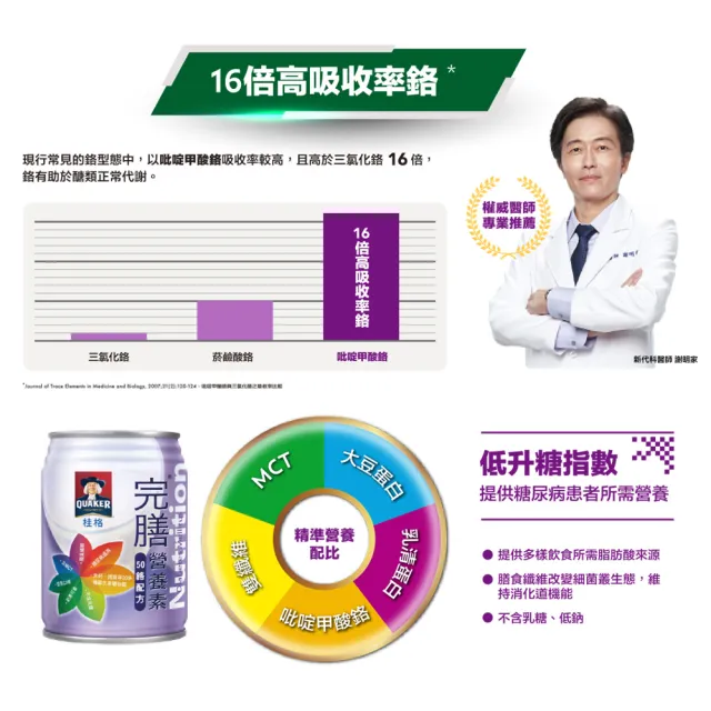 【桂格完膳】營養素50鉻配方禮盒250mlx8入x1盒(保健禮盒)