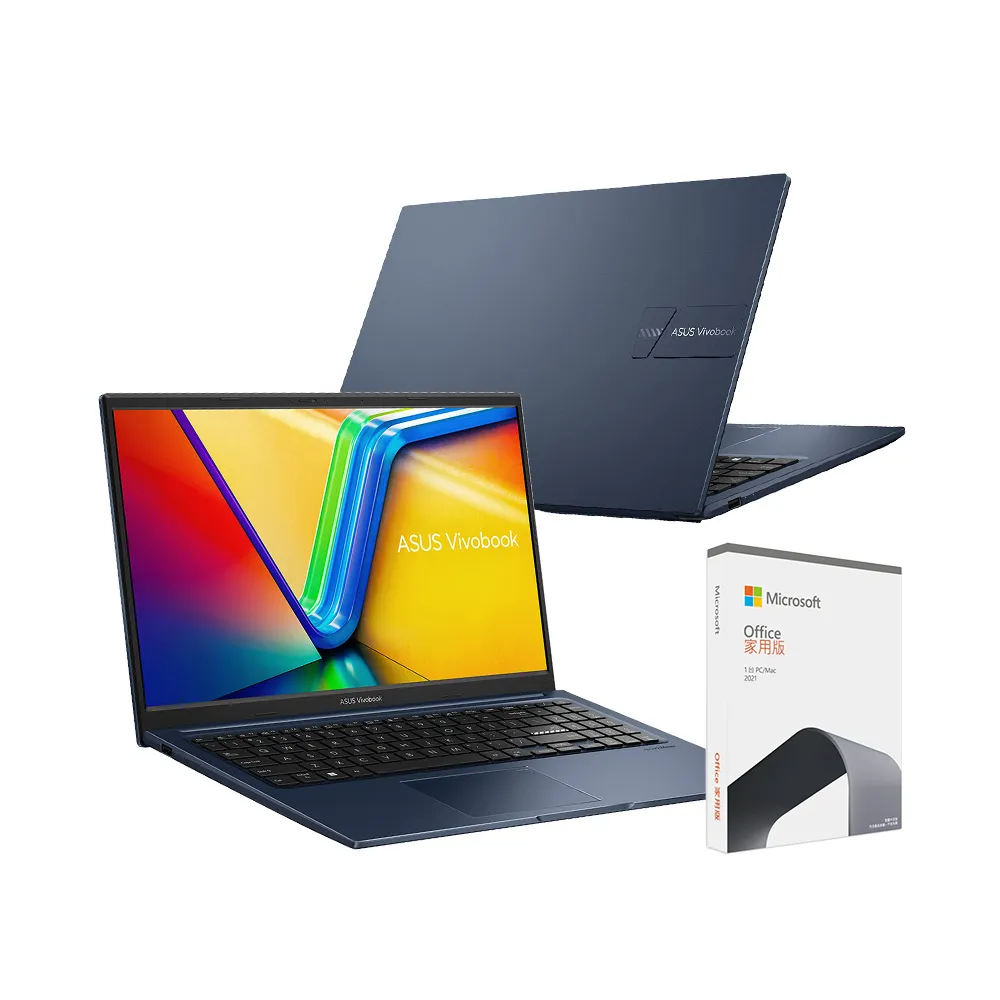 【ASUS】Office 2021組★15.6吋i5效能筆電(VivoBook X1504ZA/i5-1235U/8G/512G SSD/W11)