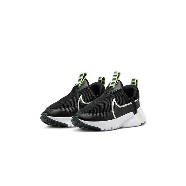 NIKE 耐吉 Flex Plus 2 中童 小朋友 黑 彈性 網布 透氣 好穿脫 運動 休閒鞋(DV9000-008 ∞)